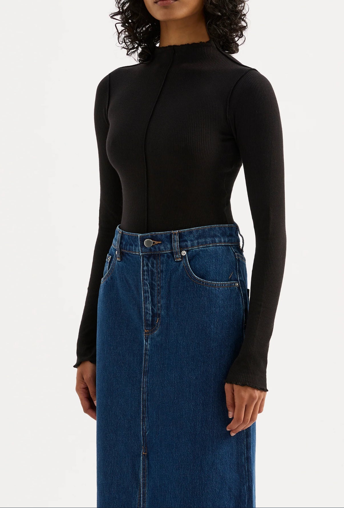 NUDE LUCY | Xavier LS top black