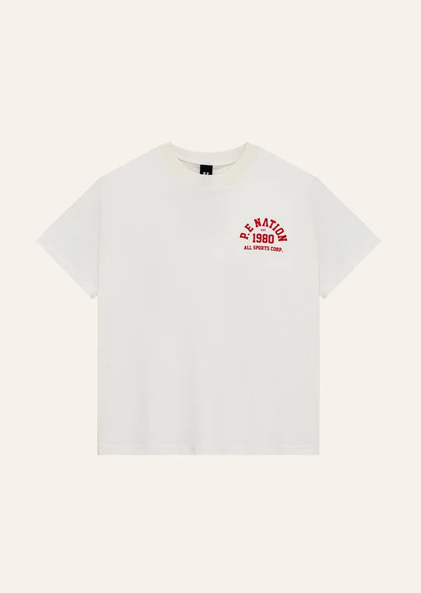 PE NATION | Backspin 2.0 Tee in White