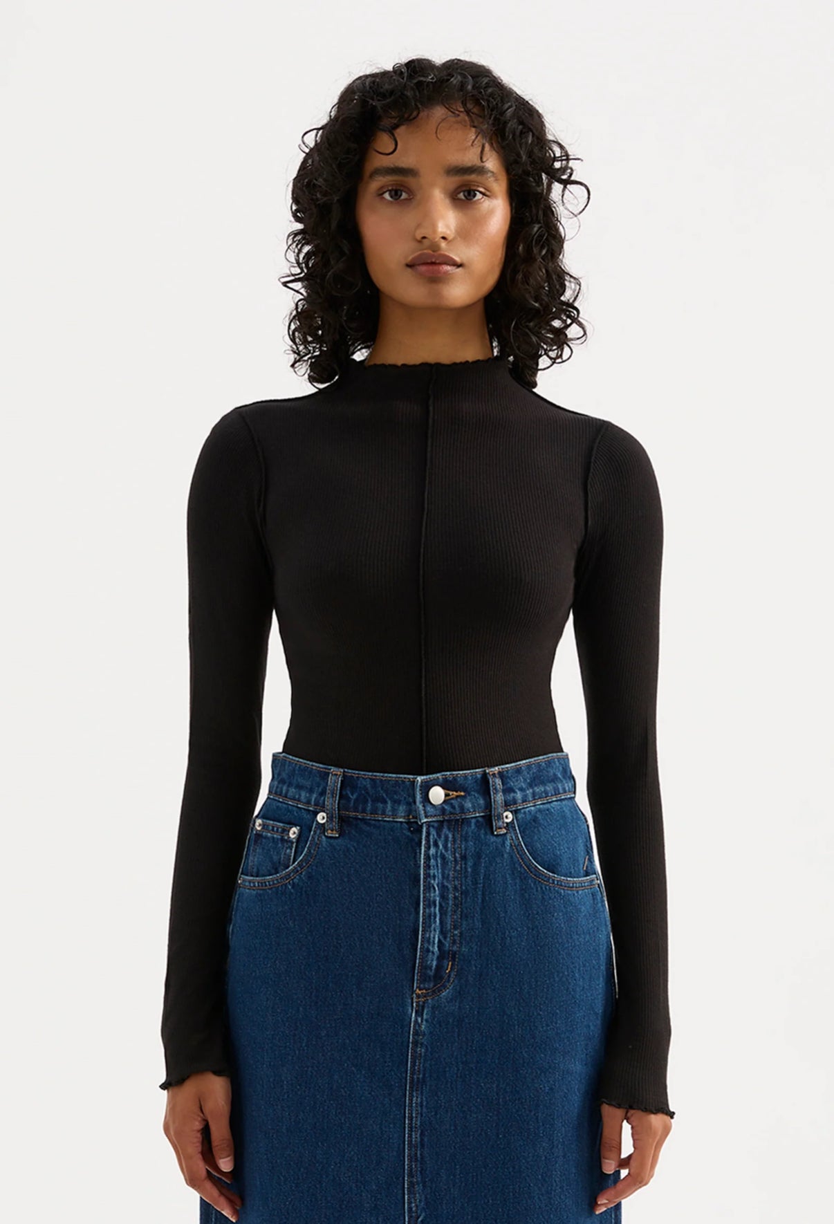 NUDE LUCY | Xavier LS top black