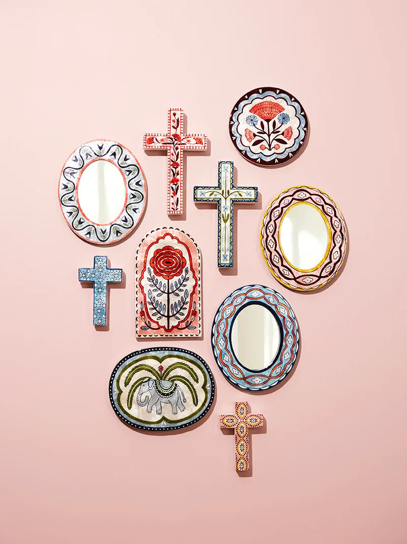 JONES AND CO | Samira Small Pink Cross Check Eyes