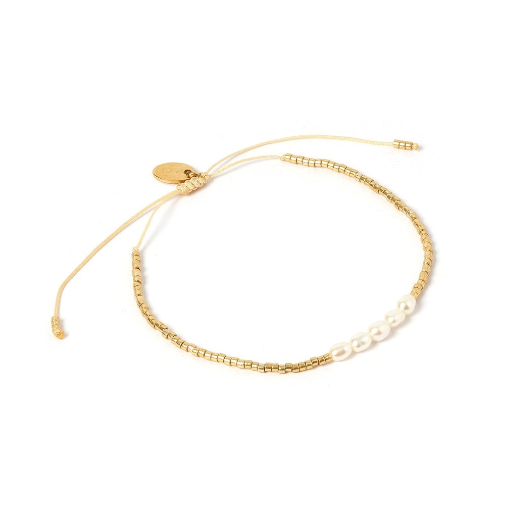 AOE | Seline gold and pearl bracelet