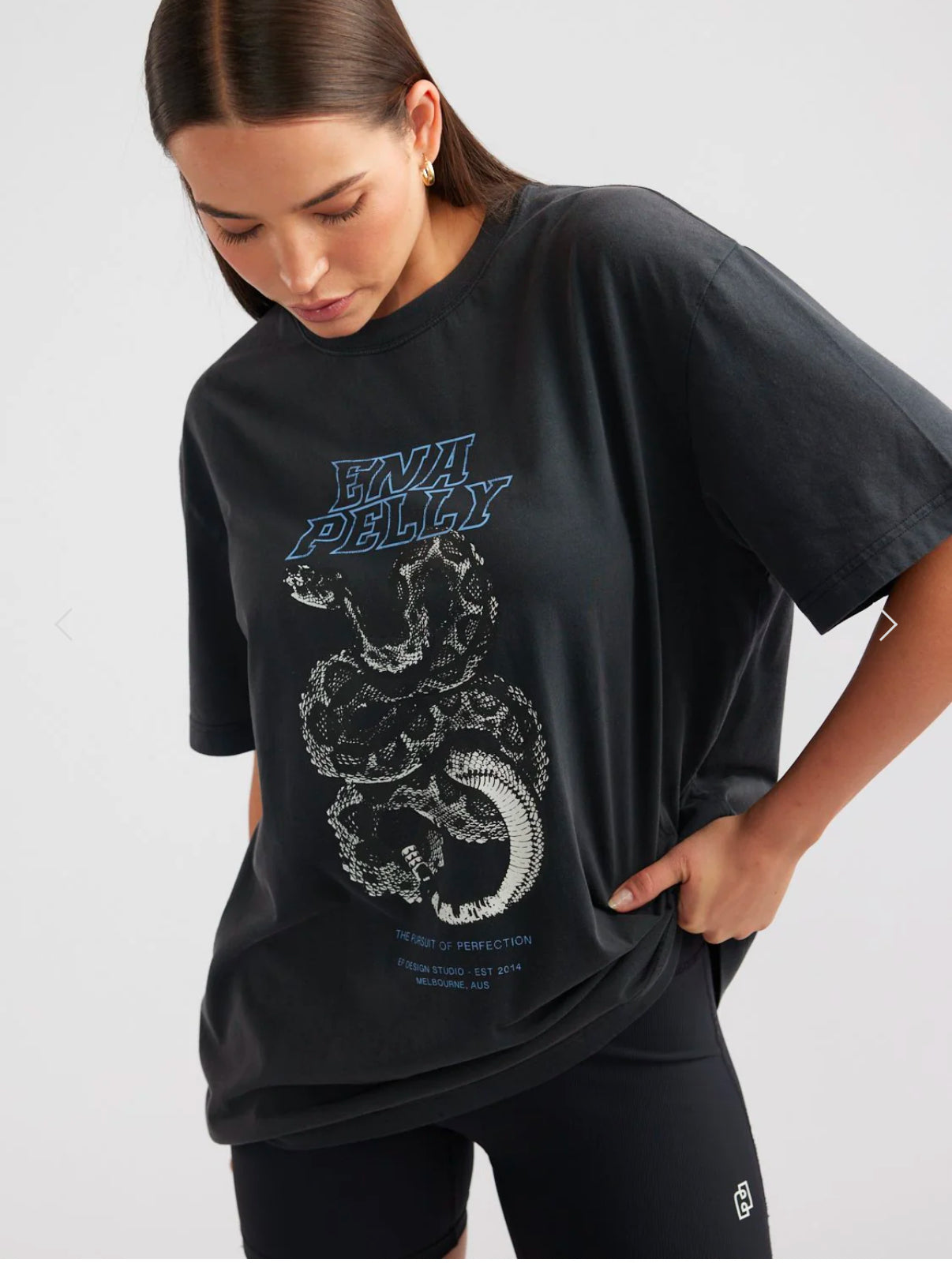 ENA PELLY| Jessie oversized tee python