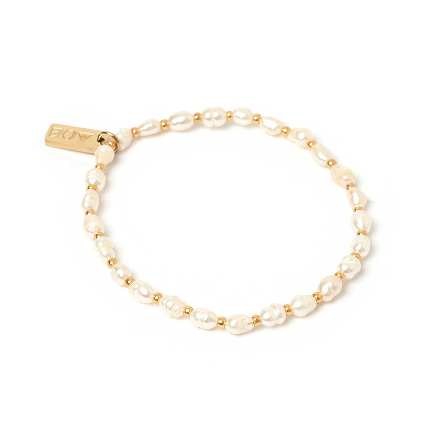 AOE | Amber pearl and gold bracelet