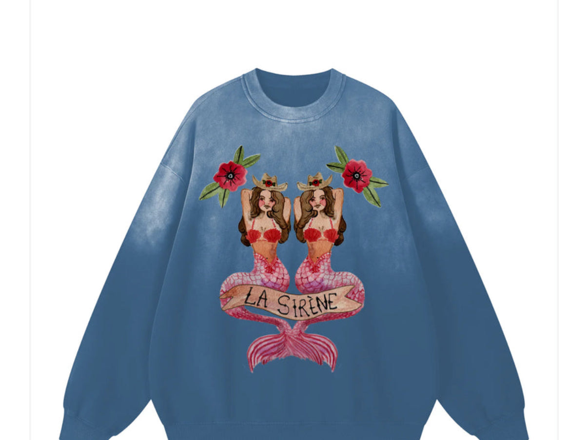 MAKU| LA SIRENE CREW NECK BLUE