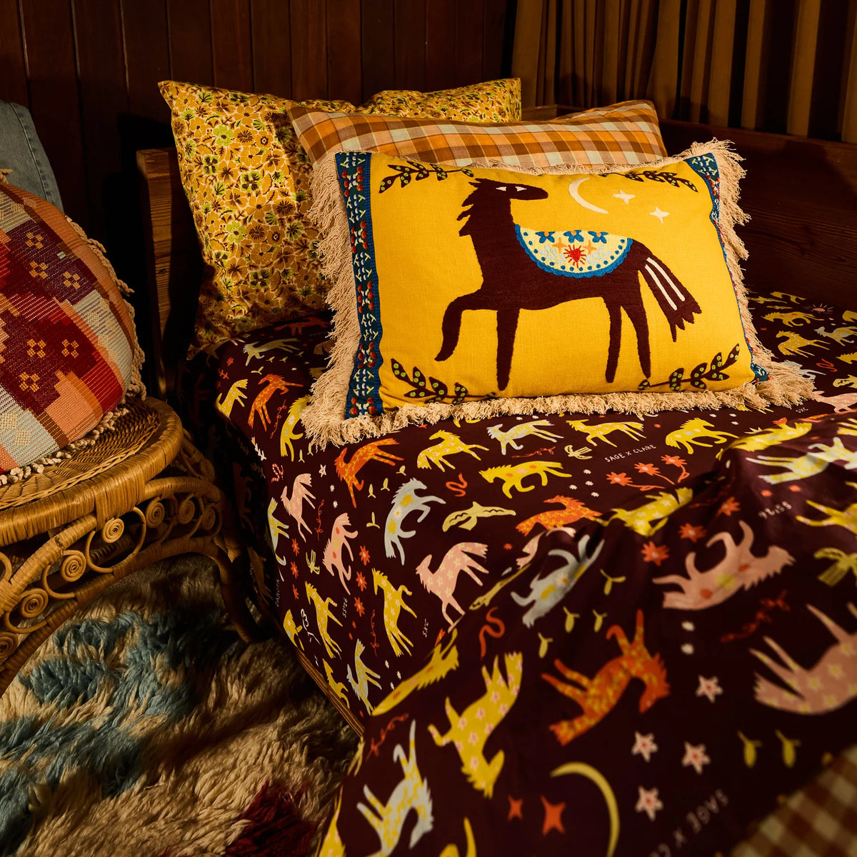 SAGE X CLARE | Arlo Embroidered Cushion