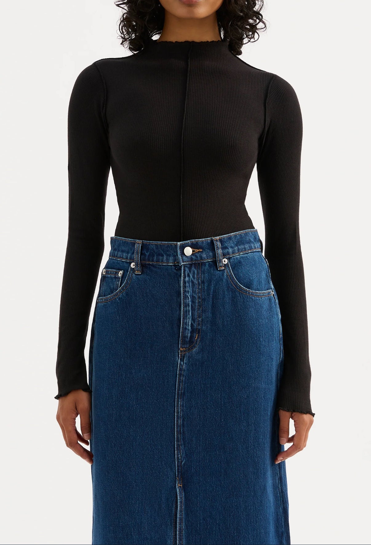 NUDE LUCY | Xavier LS top black