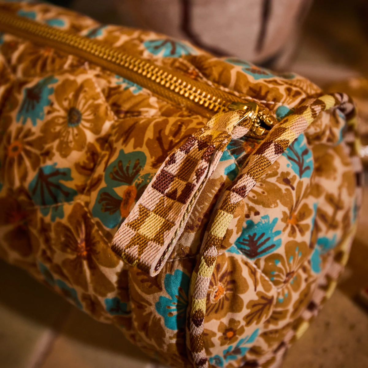 SAGE X CLARE | Magnolia Makeup Bag Turquoise