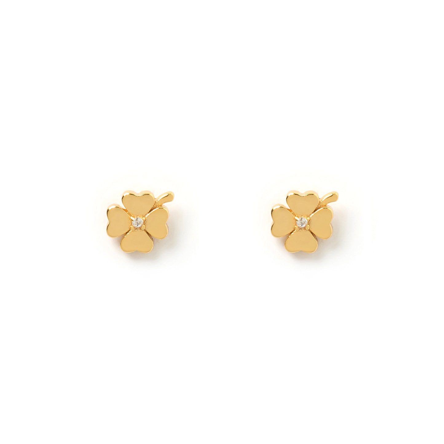 AOE | Four leaf clover gold studs