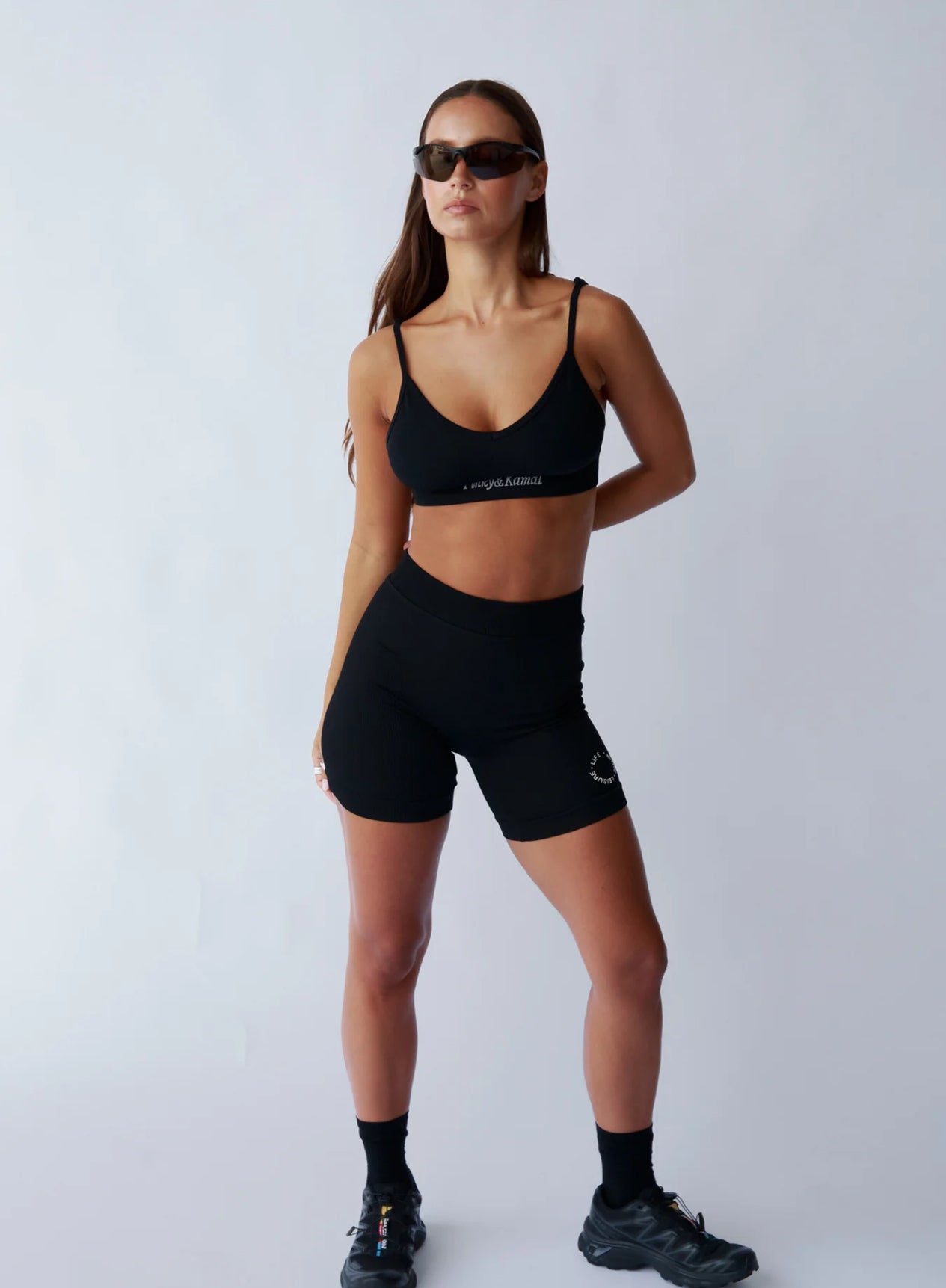 Pinky & Kamal | Fine ribbed biker short