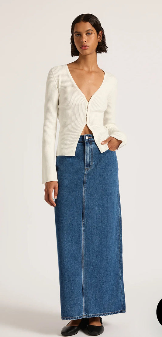 Nude Lucy ~ Organic Denim Maxi Skirt