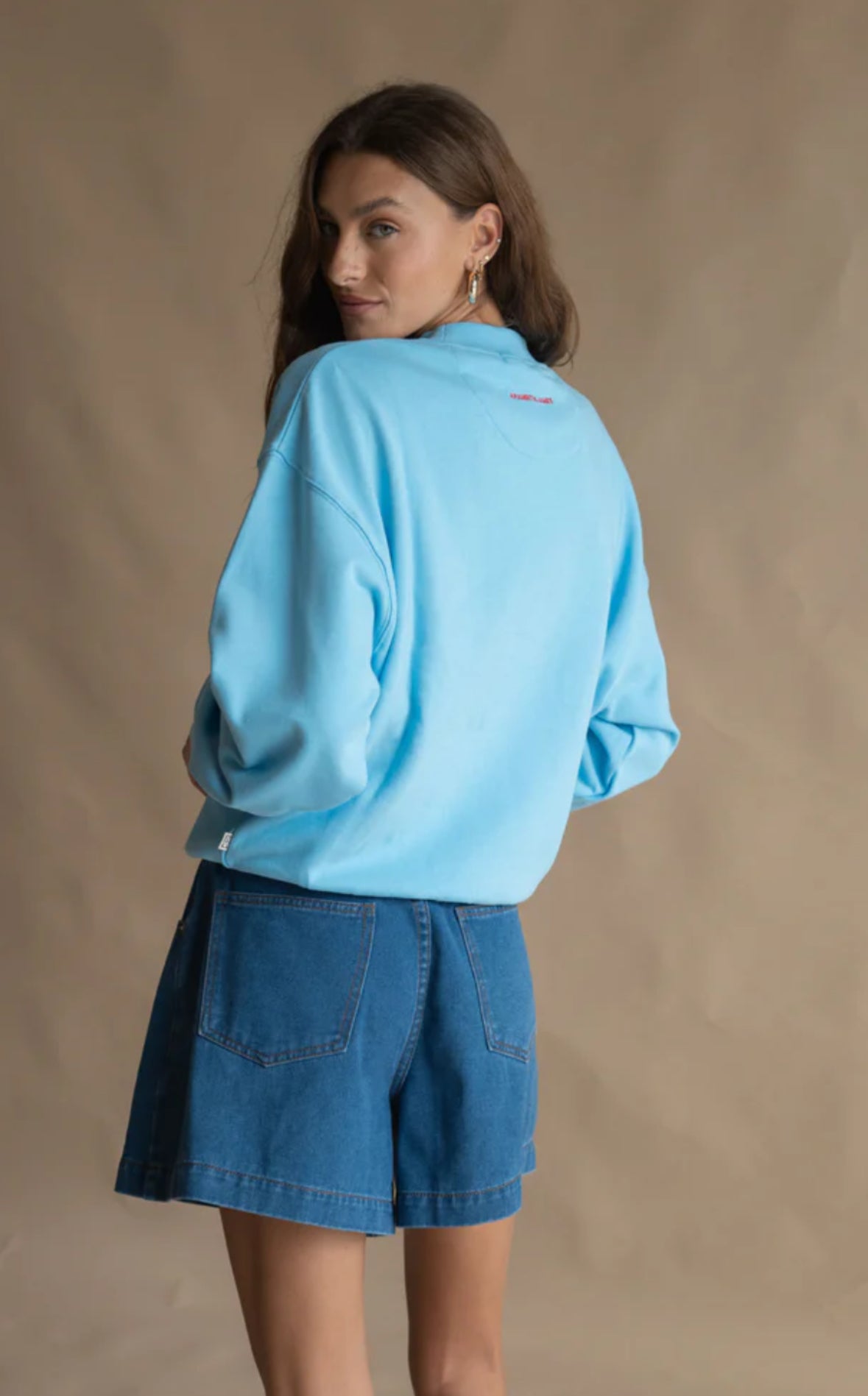 Araminta James ~ Bisous Sweatshirt ice blue
