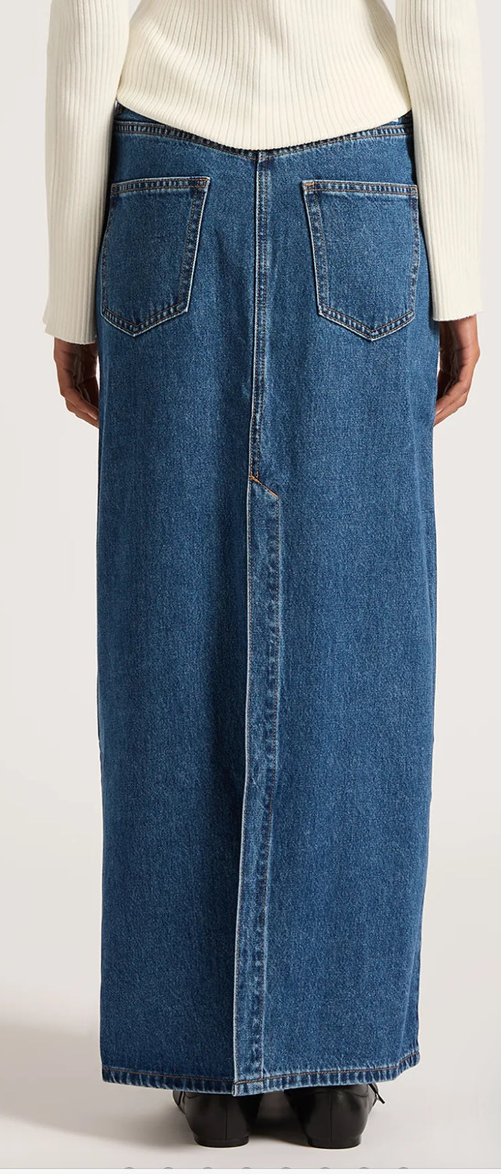 Nude Lucy ~ Organic Denim Maxi Skirt