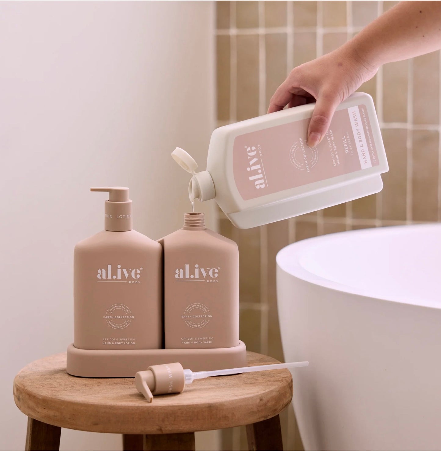 AL.IVE | Hand and Body Wash Refill Apricot Sweet Fig