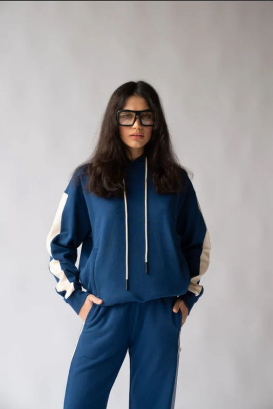 ARAMINTA JAMES | 1984 Hoodie estate blue