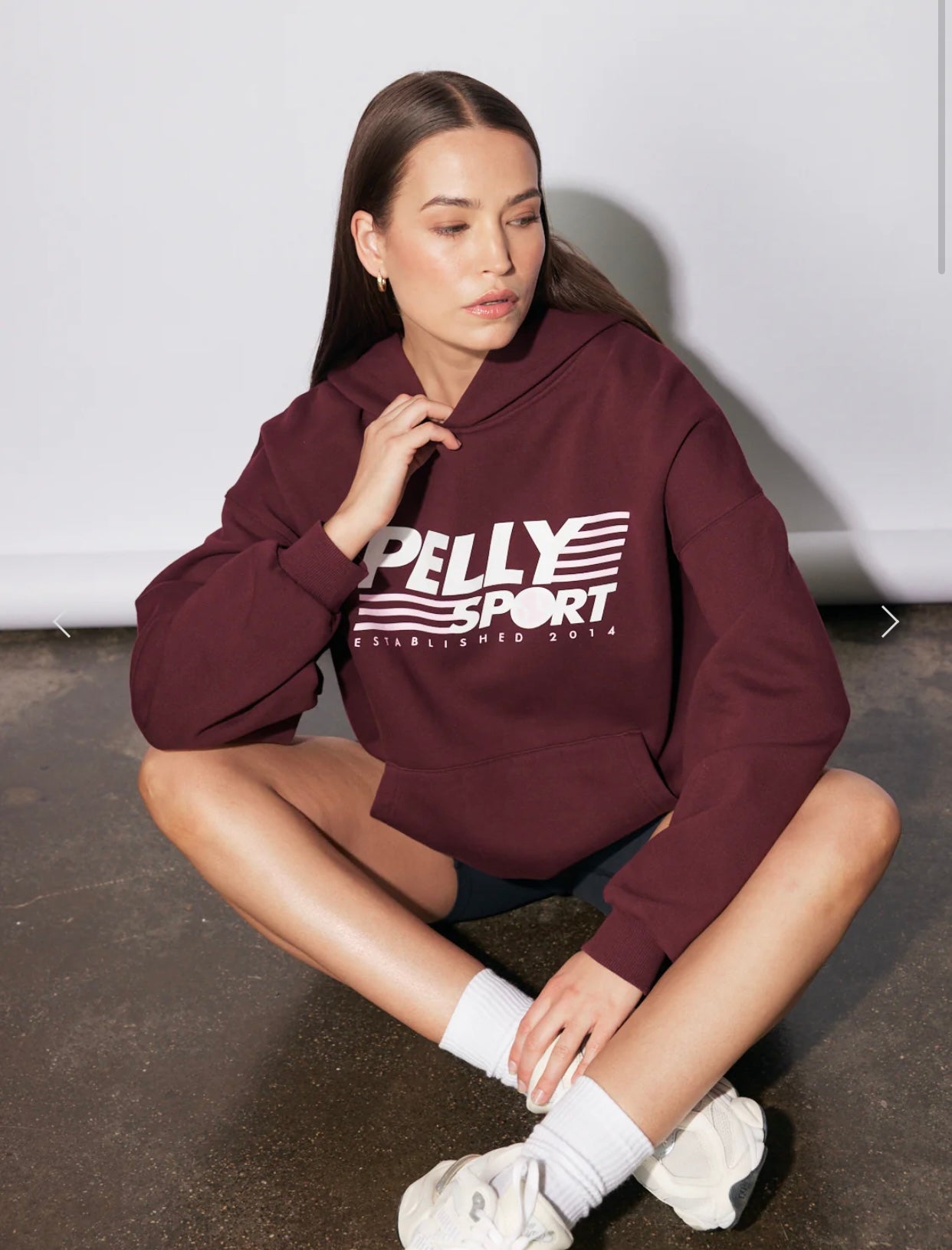 ENA PELLY CLASSIC SPORT HOODIE| CHERRY COLA
