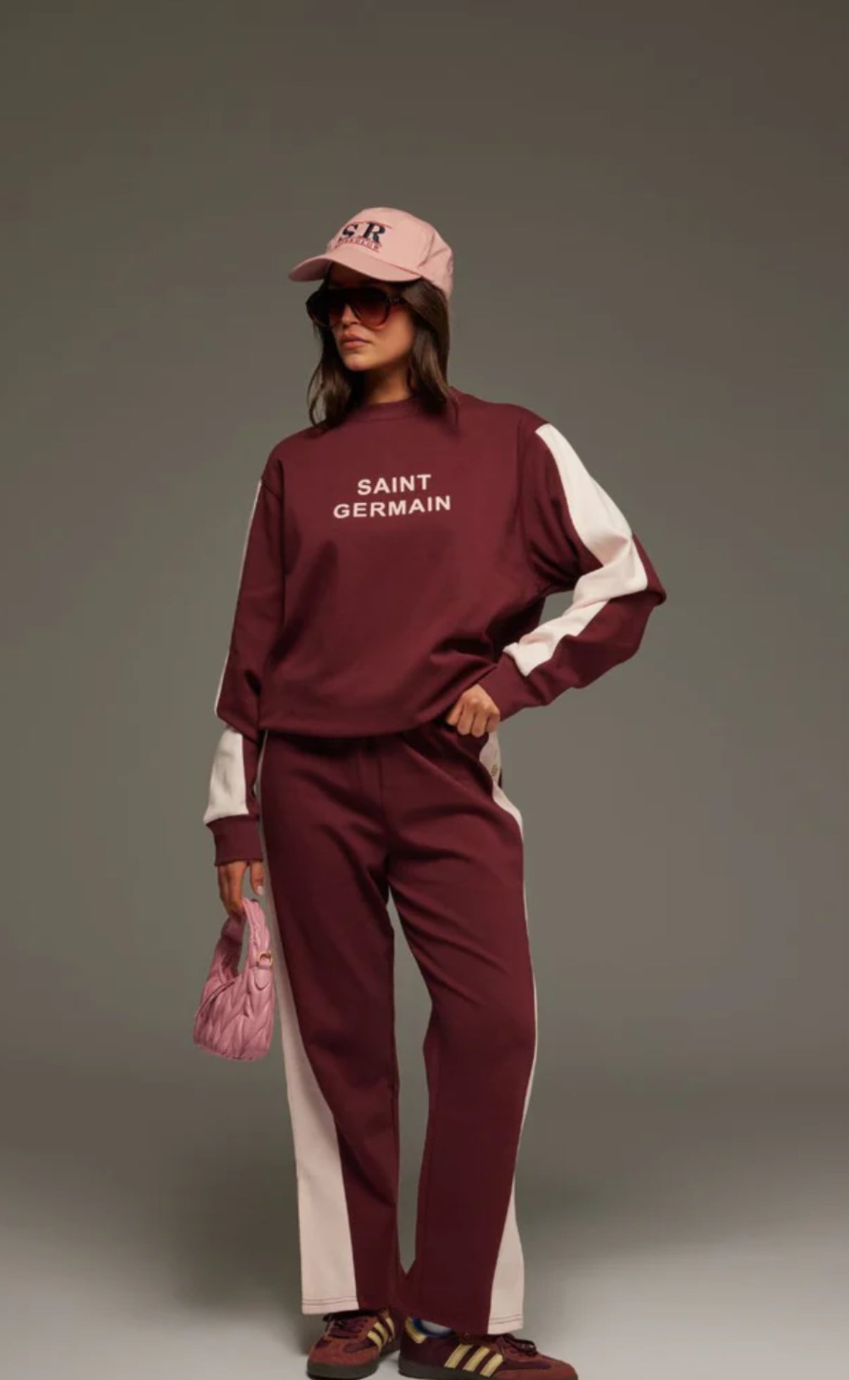 ARAMINTA JAMES | Saint Germain knit sweatshirt red wine