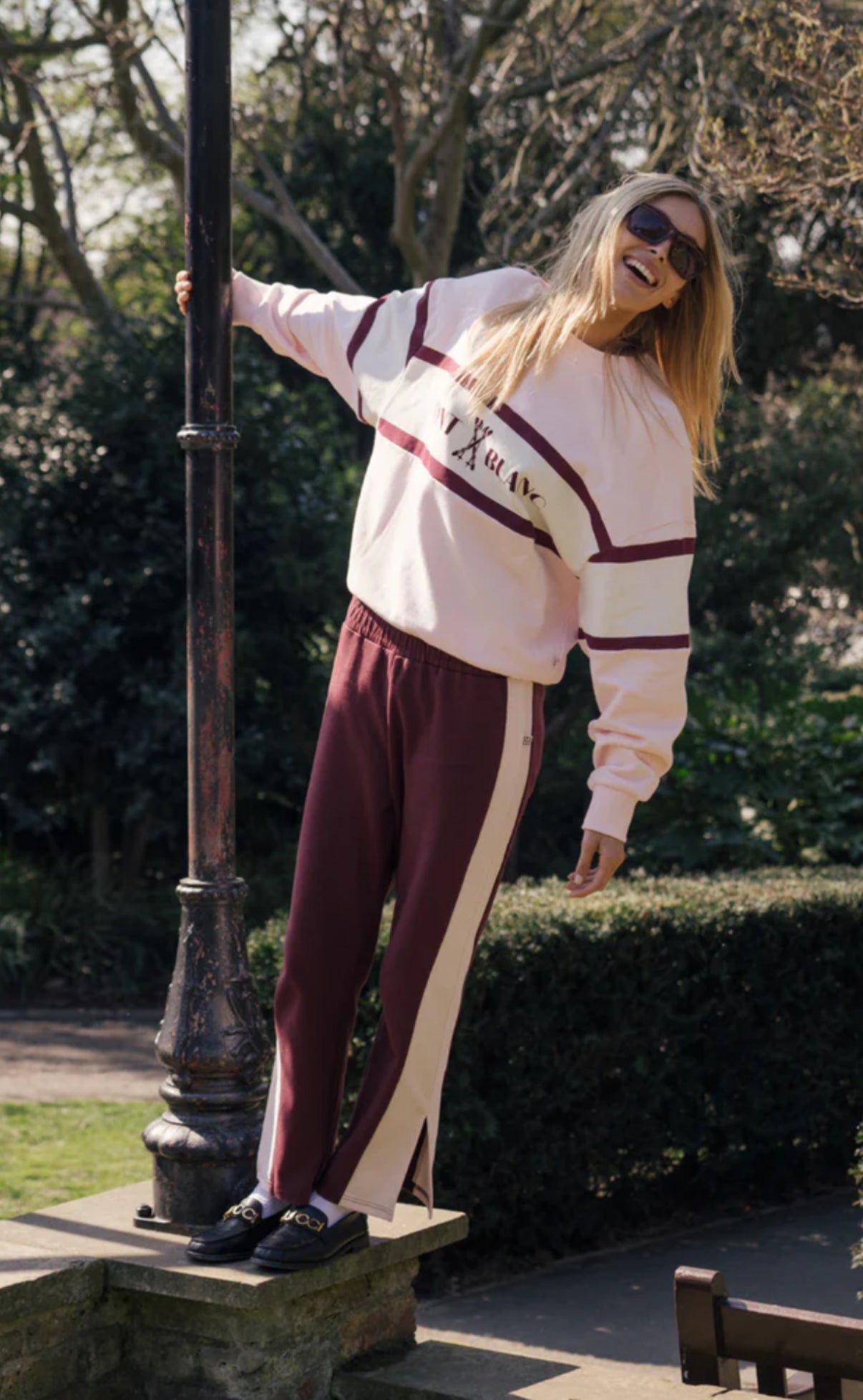 ARAMINTA JAMES | Saint Germain knit pant red wine