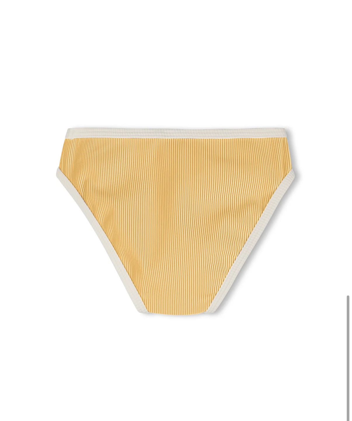 ZULU & ZEPHYR | MINI STRIPE RIB BIKINI BOTTOM - MARIGOLD