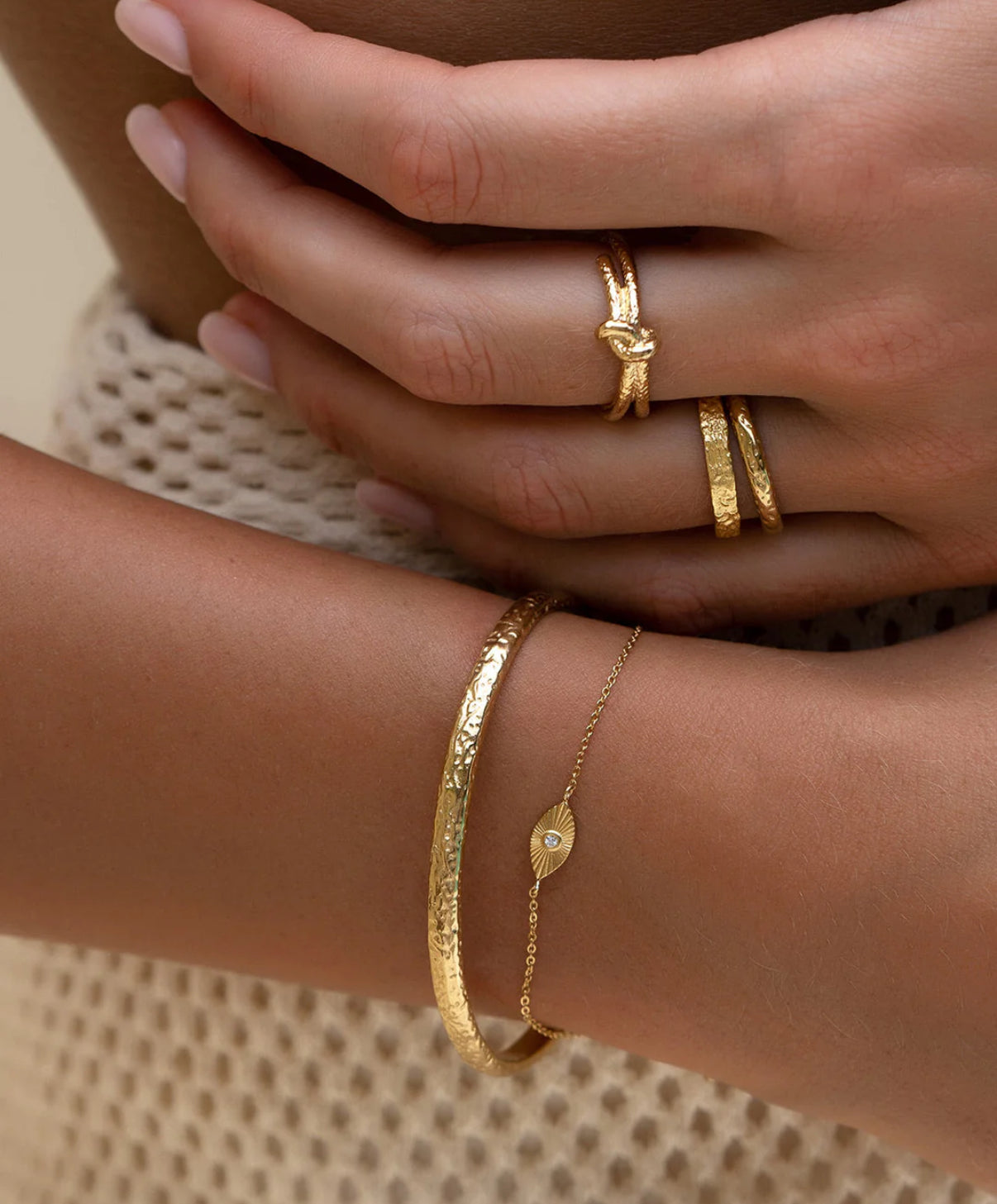 AOE | EVIL EYE GOLD BRACELET