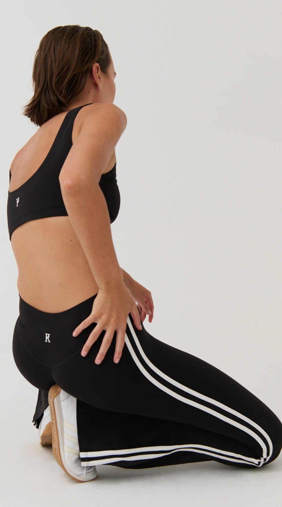 PINKY AND KAMAL | VIBRATION FLARE - BLACK/WHITE STRIPES