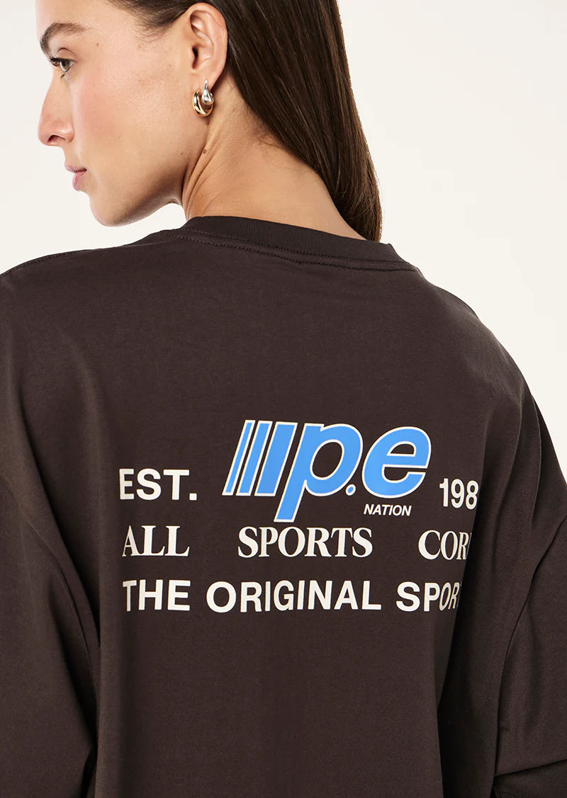 PE NATION | Glide Oversized Tee Coffee
