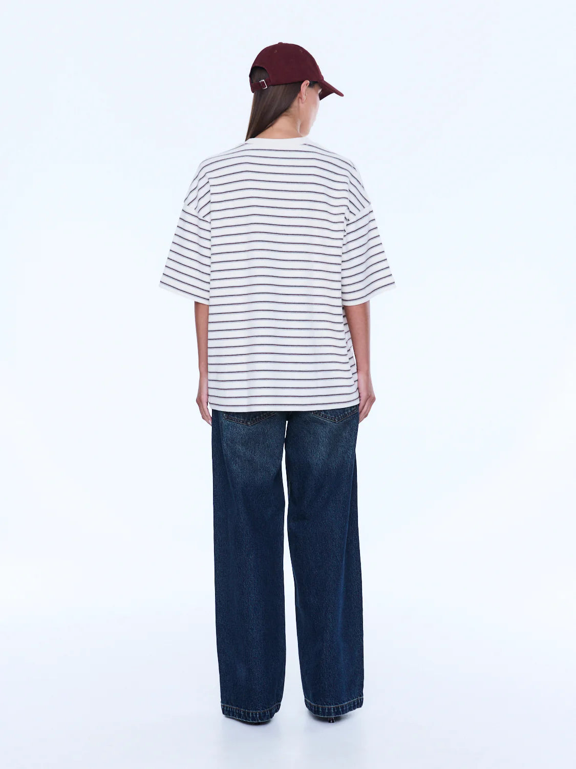 ENA PELLY | Maeve Relaxed Tee Burgundy