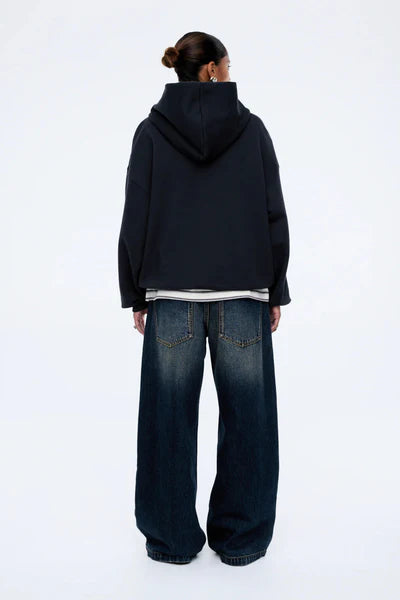 ENA PELLY | Cassie Oversized Hoodie Washed Midnight
