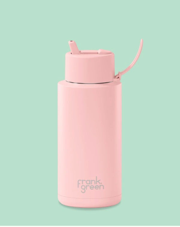 FRANK GREEN | Ceramic Reusable Bottle~ 1 litre pink