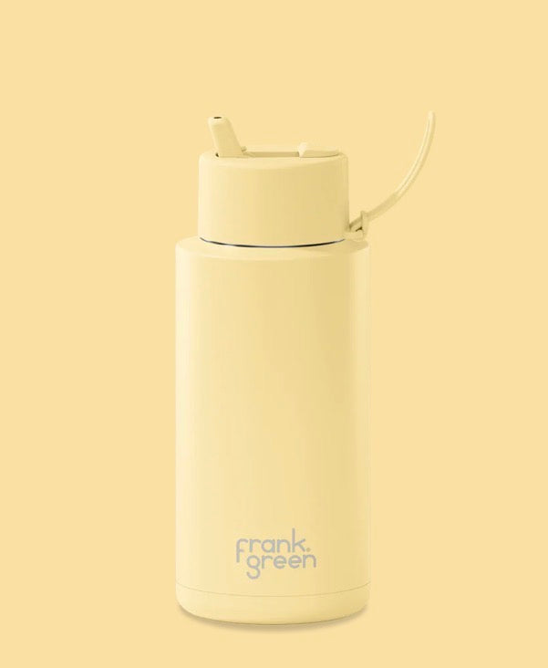 FRANK GREEN | Ceramic Reusable Bottle~ 1 litre yellow