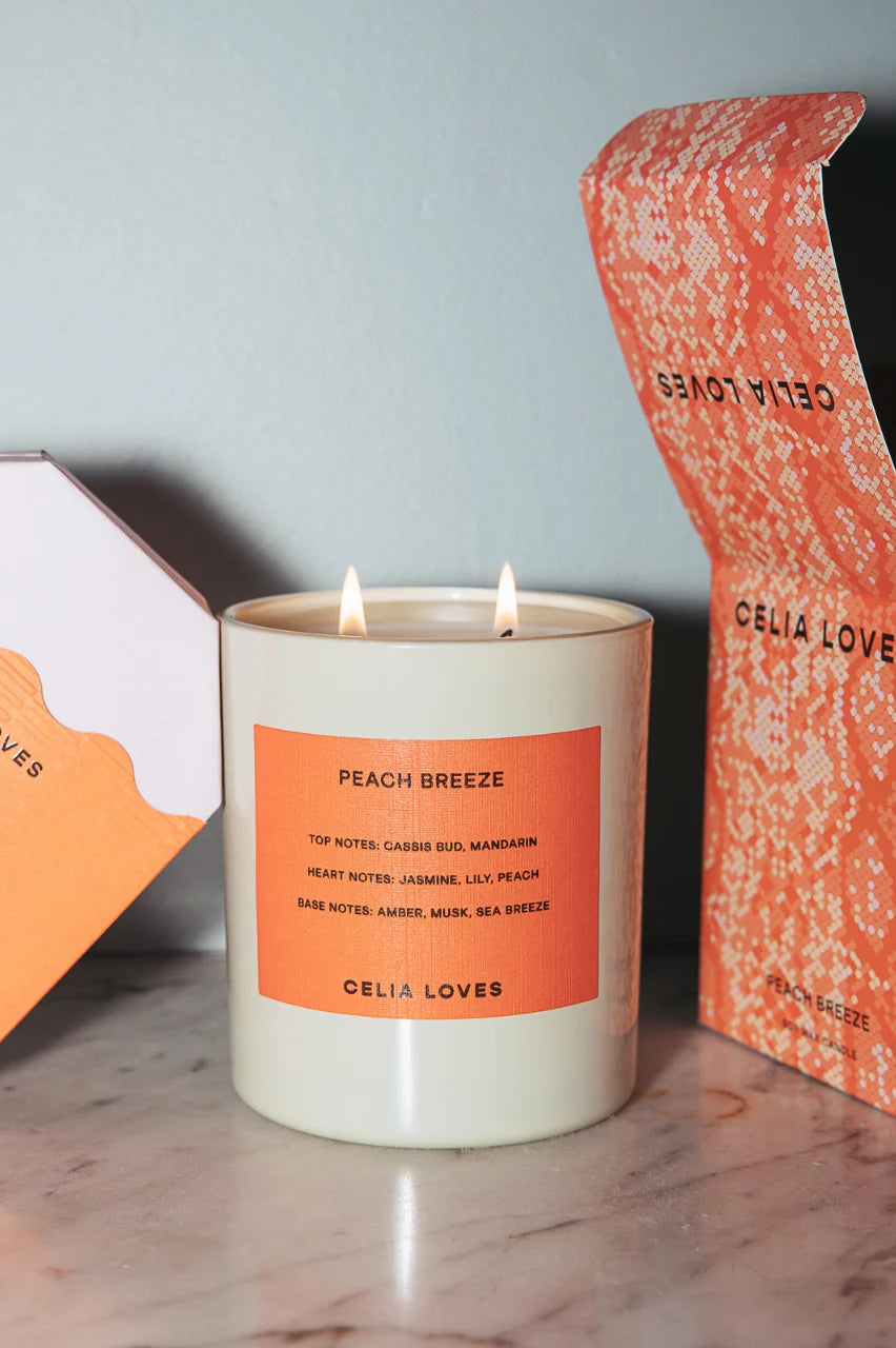 CELIA LOVES | Peach Breeze 395g Candle