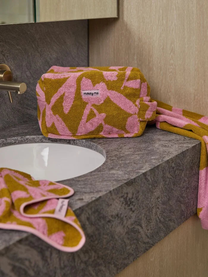MOSEY ME | Abstract Terry Toiletry Bag