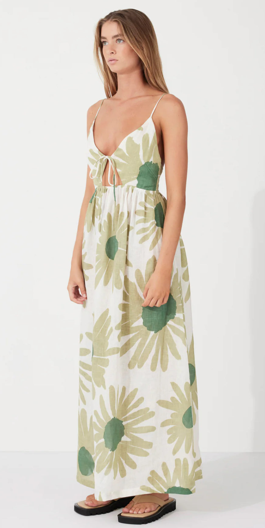 Zulu & Zephyr | Aloe Flower Linen Dress