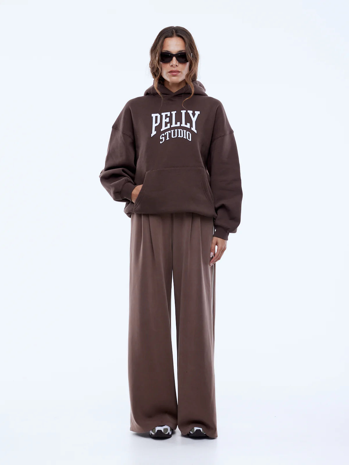 ENA PELLY | PELLY STUDIO HOODIE MOCHA