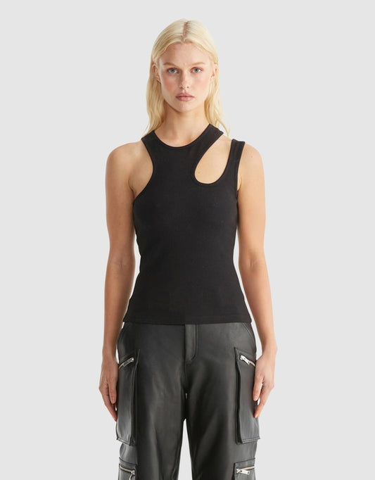 ENA PELLY | DIXON CUT OUT TANK BLACK