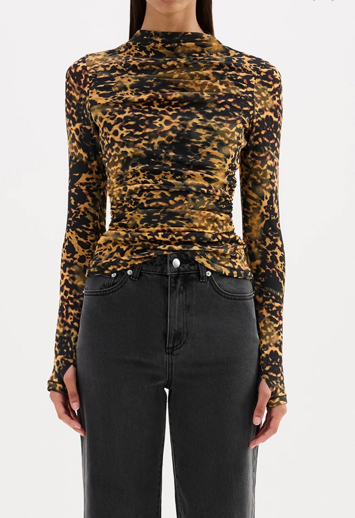 TORA MESH LS TOP | Nude Lucy