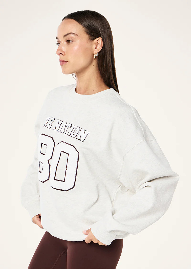 PE NATION | Elysian 2.0 sweat In Snow Marle