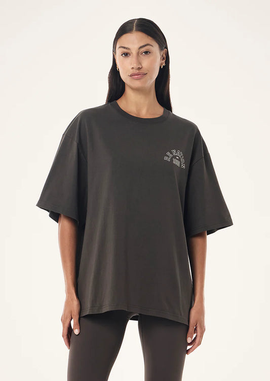 PE NATION | Established Oversized Tee Dark Olive