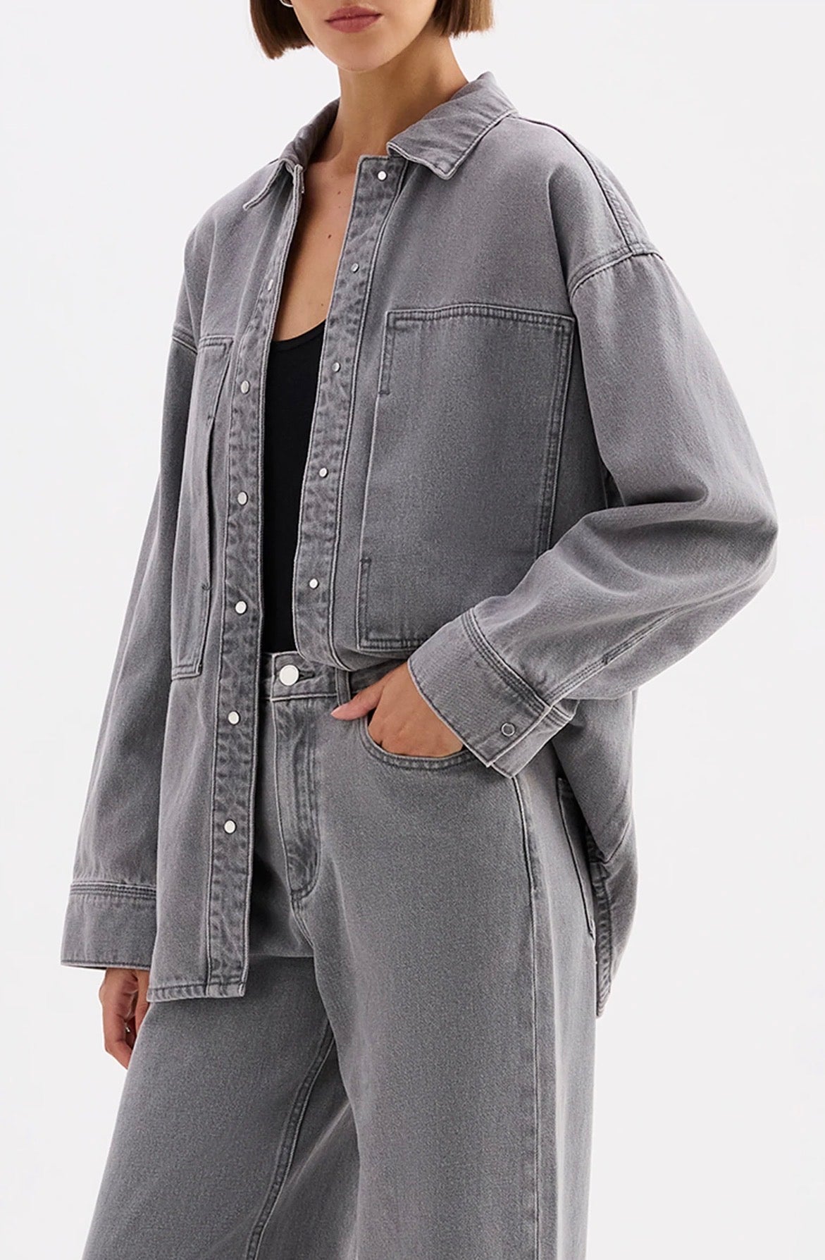 Nude Lucy | Calvi Denim Shacket