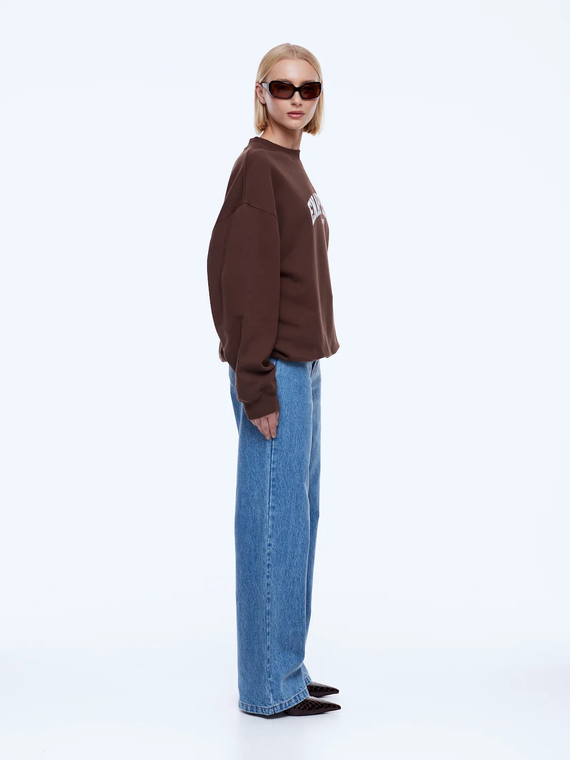 ENA PELLY | Mila Oversized Sweater Chocolate