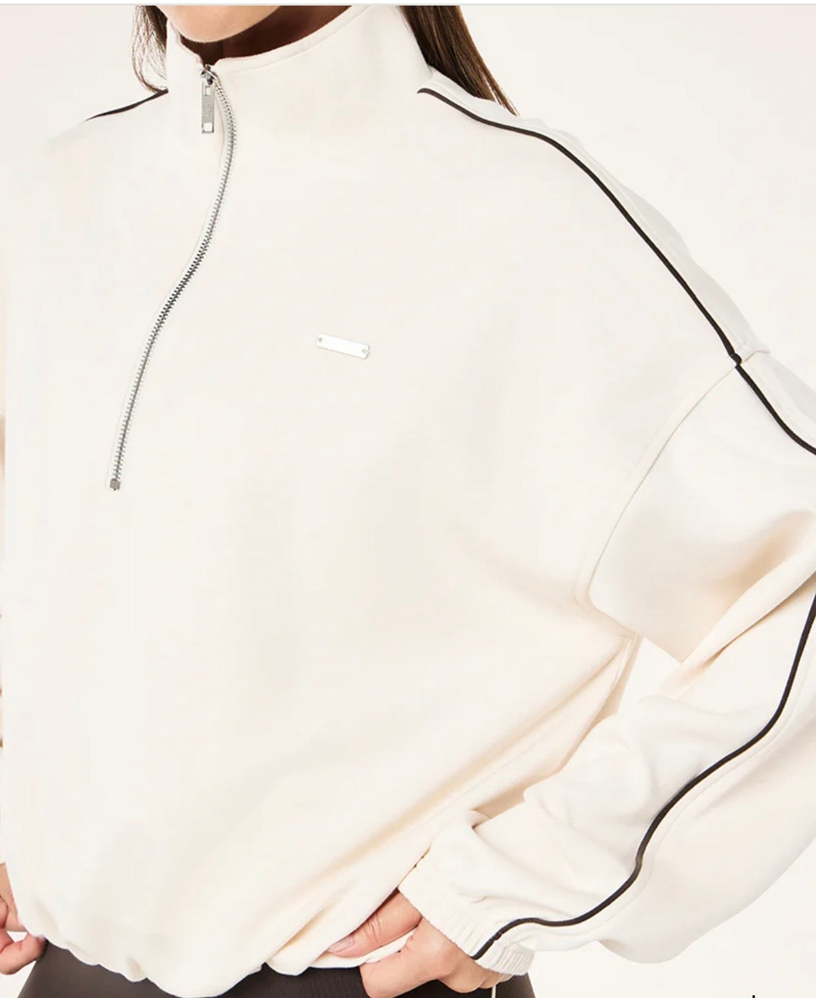 P.E NATION Precision Zip Thru | Whisper White