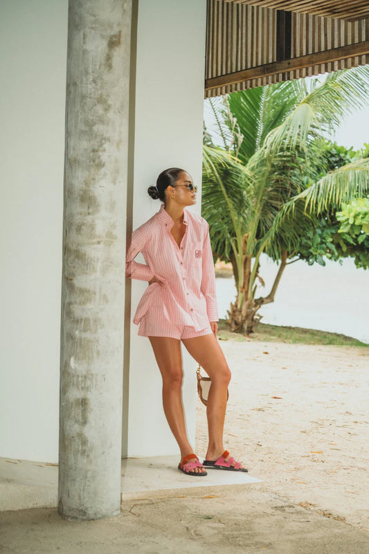 Araminta James | AJJA POCKET SHIRT BLUSH