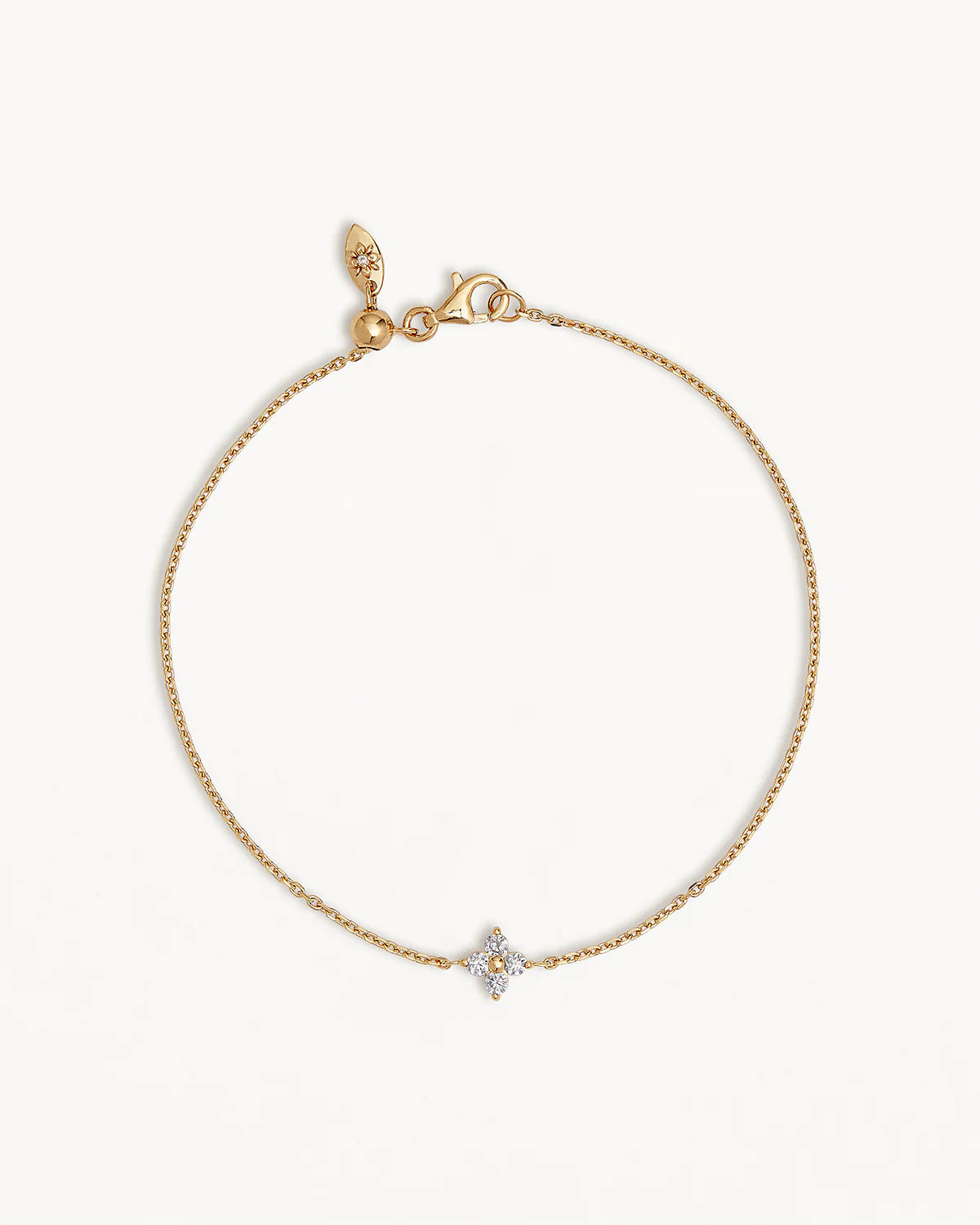 BY CHARLOTTE | Crystal Bloom Bracelet Gold