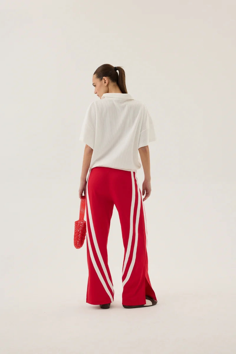 Araminta James | AJ WAFFLE SHORT SLEEVE SWEATSHIRT SNOW