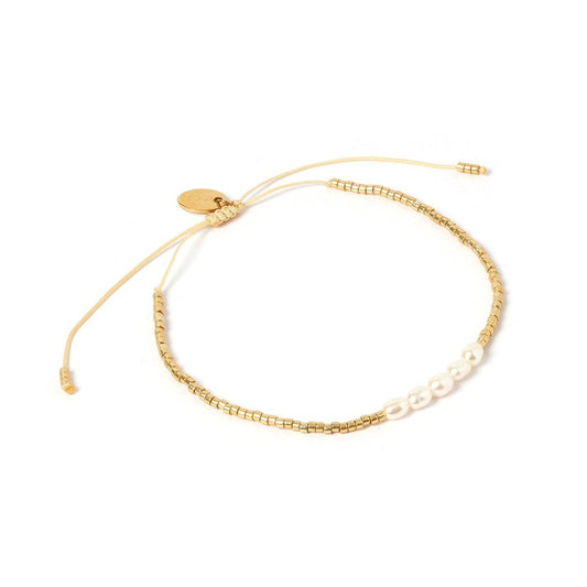 AOE | Seline gold and pearl bracelet