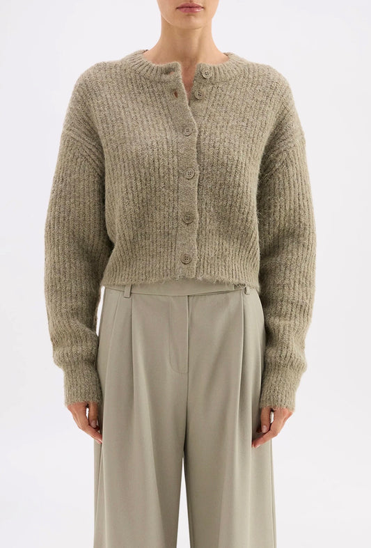 NUDE LUCY | Nixon Cropped Cardigan Vine