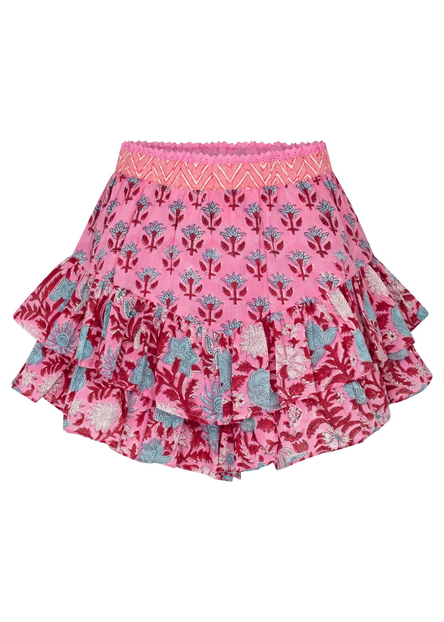 Kinga Csilla | Kamala Block Print Fae Frill Skort