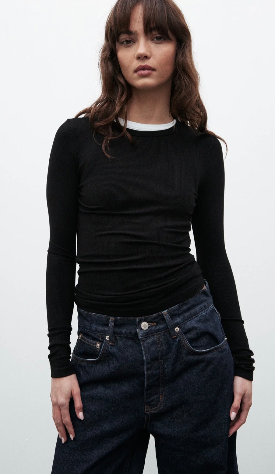 BAYSE | NYLA TOP - BLACK