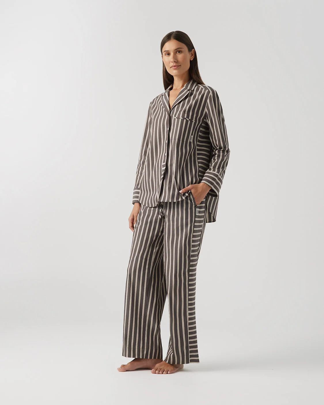 HOMMEY | Long Sleeve Shirt Chocolate