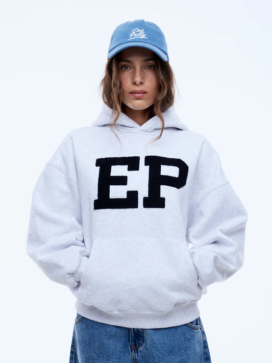 ENA PELLY | EP HOODIE WHITE MARLE