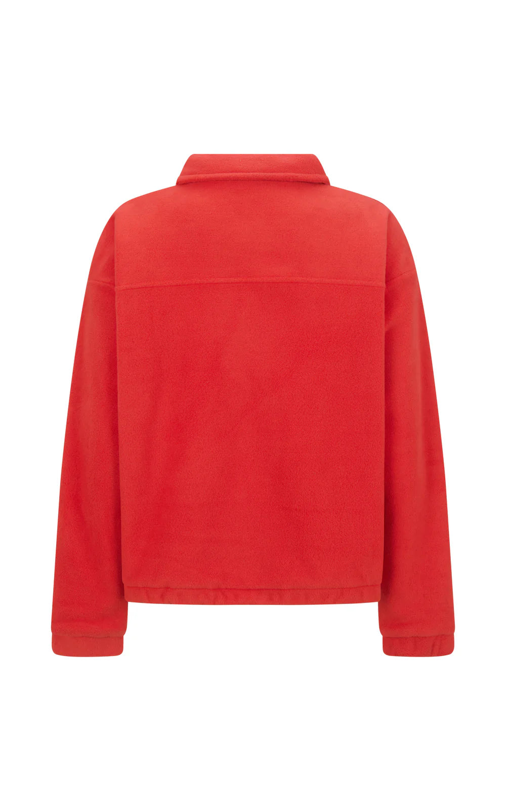 ARAMINTA JAMES | Sherpa Zip Thru Jacket Red